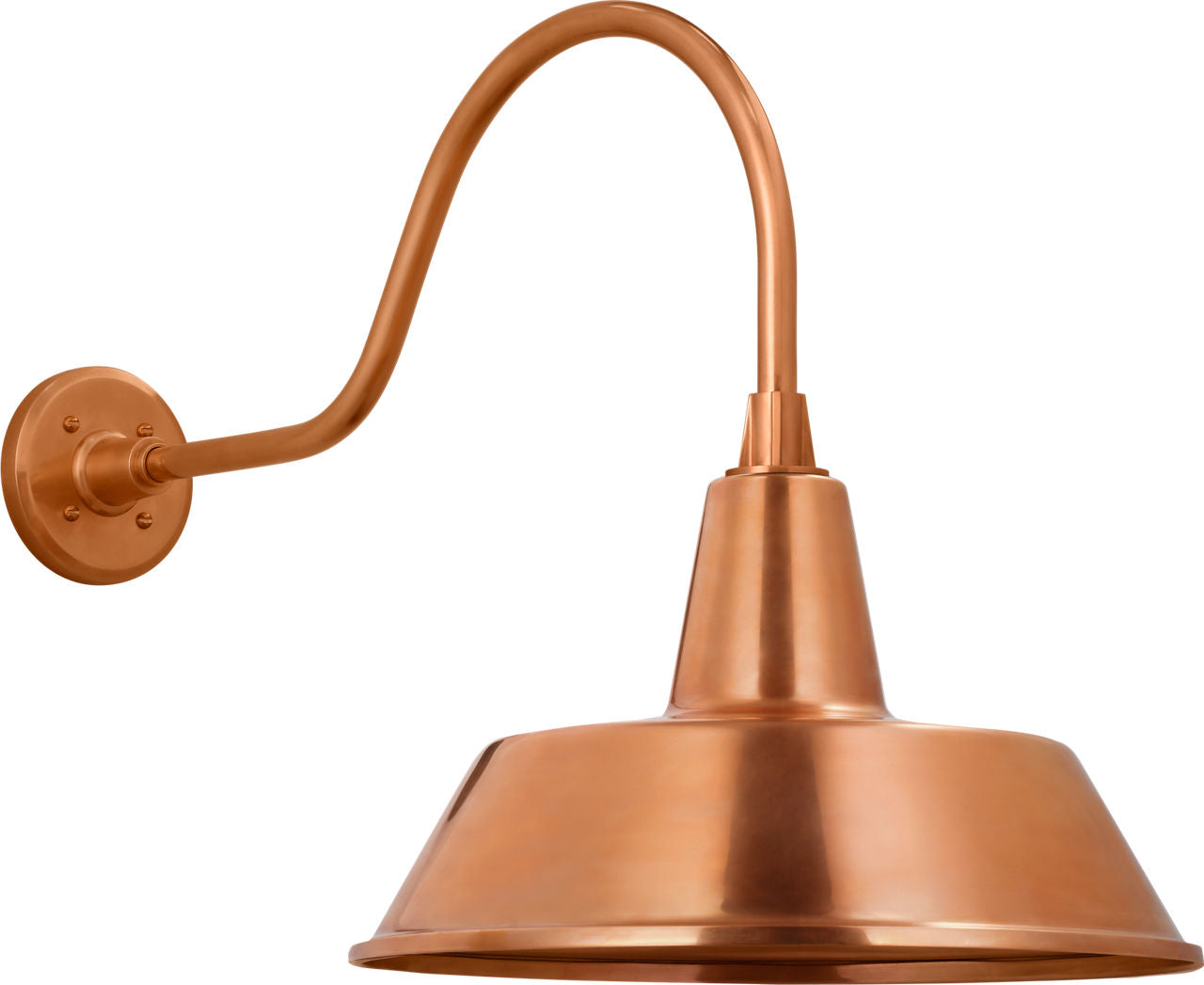 Academy 23" Flynn Barn Light | Soft Copper | 16 | 16" Soft Copper Bowers Shade