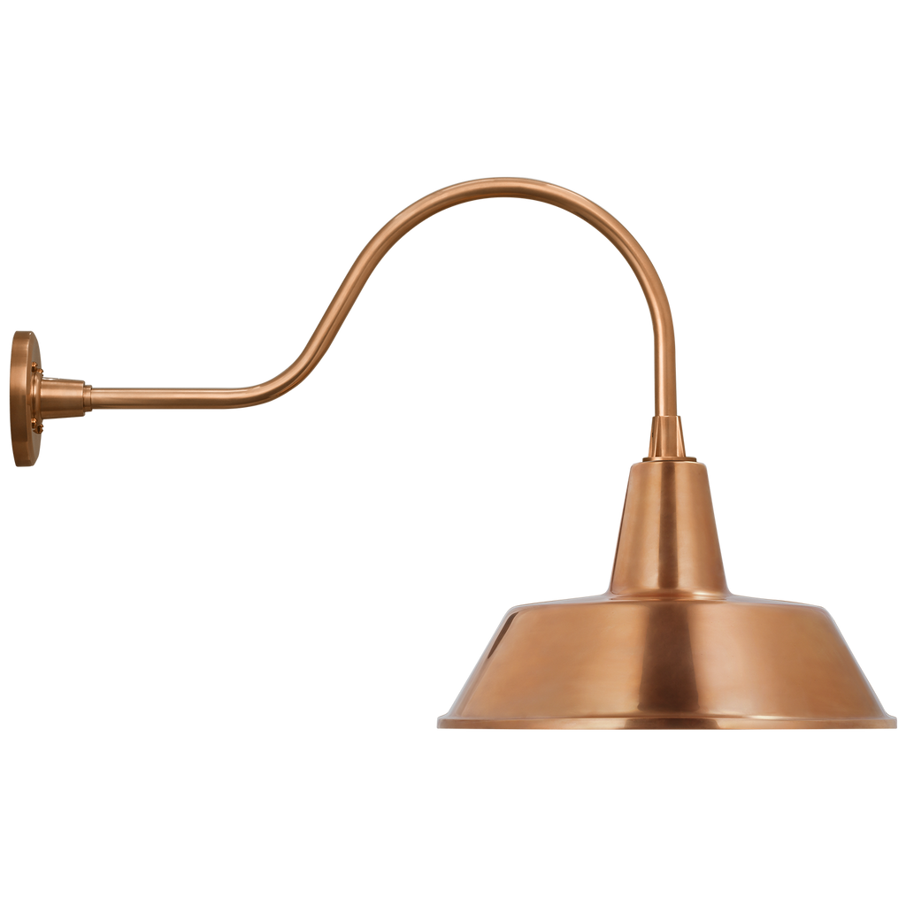 Academy 23" Flynn Barn Light | Soft Copper | 16 | 16" Soft Copper Bowers Shade