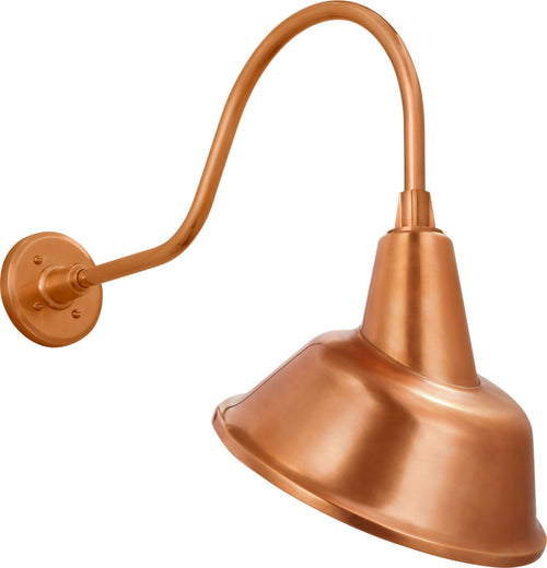 Academy 23" Flynn Barn Light | Soft Copper | 12.5 | 12.5" Soft Copper Tilted Bowers Shade
