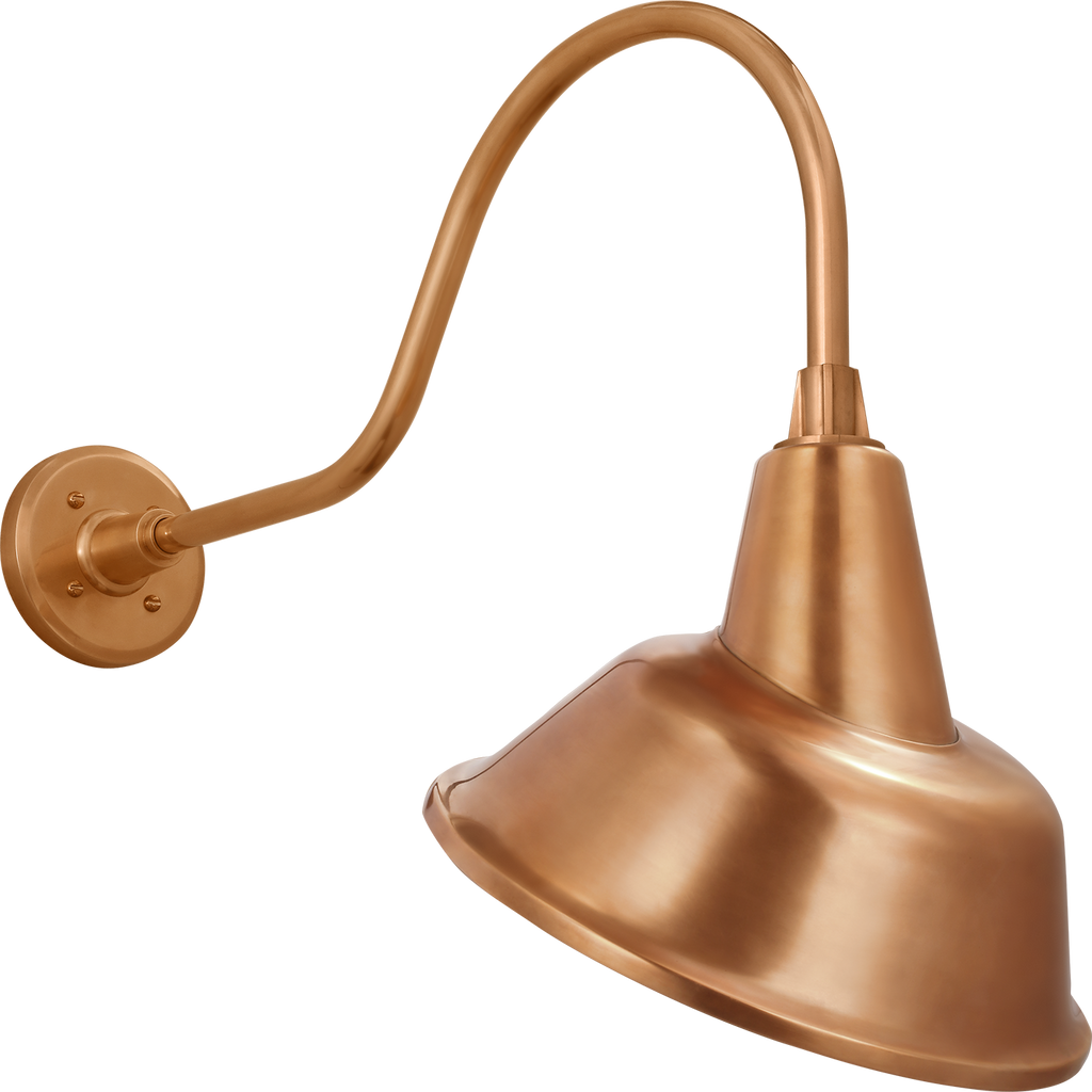 Academy 23" Flynn Barn Light | Soft Copper | 12.5 | 12.5" Soft Copper Tilted Bowers Shade