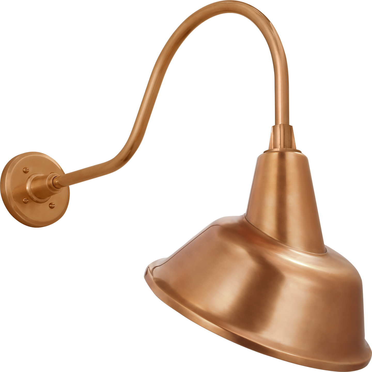 Academy 23" Flynn Barn Light | Soft Copper | 12.5 | 12.5" Soft Copper Tilted Bowers Shade