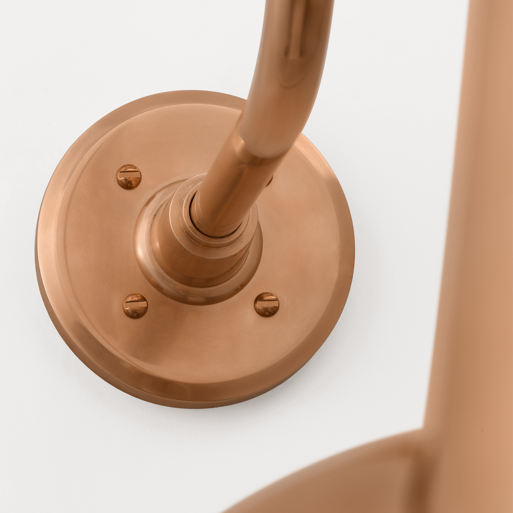 Academy 23" Flynn Barn Light | Soft Copper | 12.5 | 12.5" Soft Copper Tilted Bowers Shade