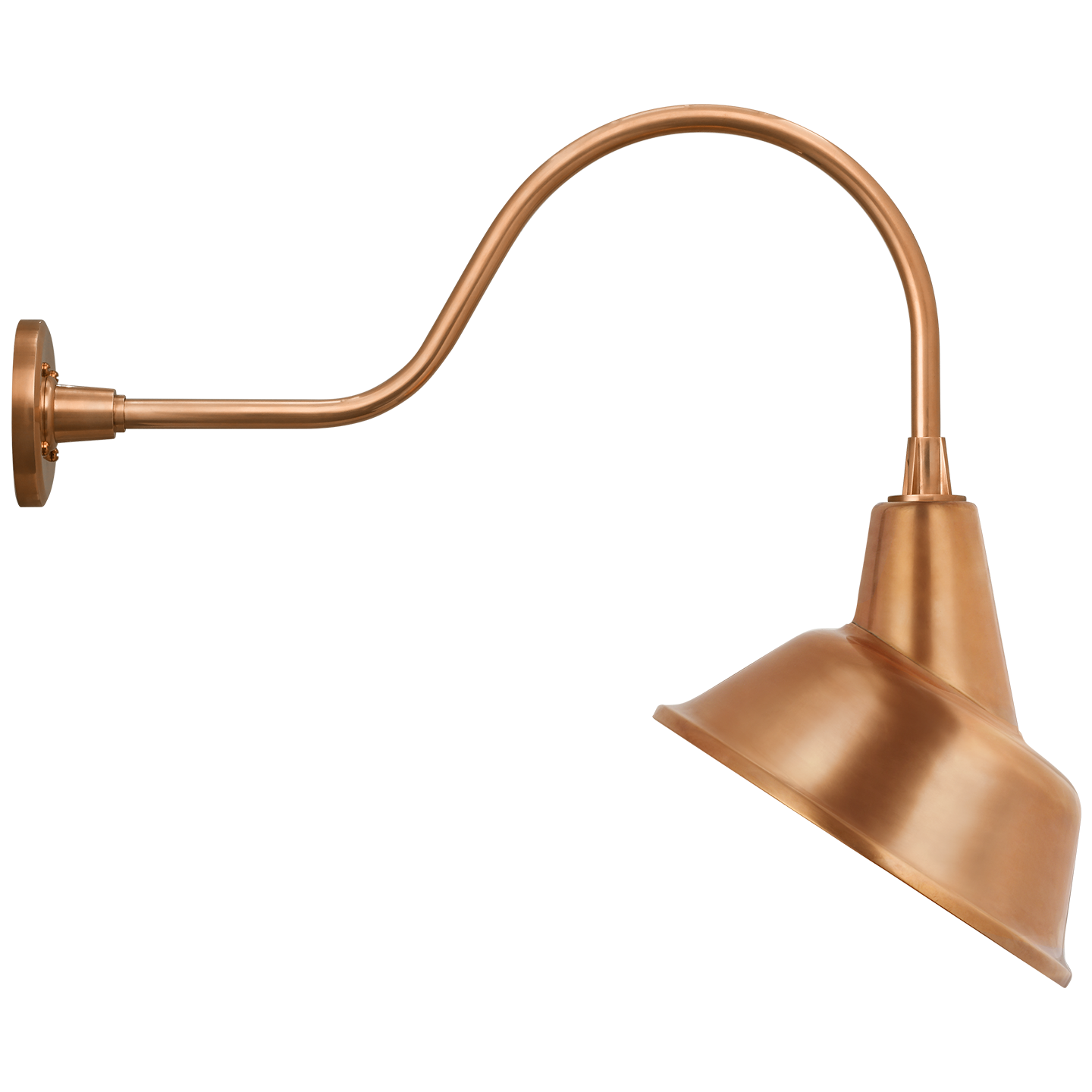 Academy 23" Flynn Barn Light | Soft Copper | 12.5 | 12.5" Soft Copper Tilted Bowers Shade