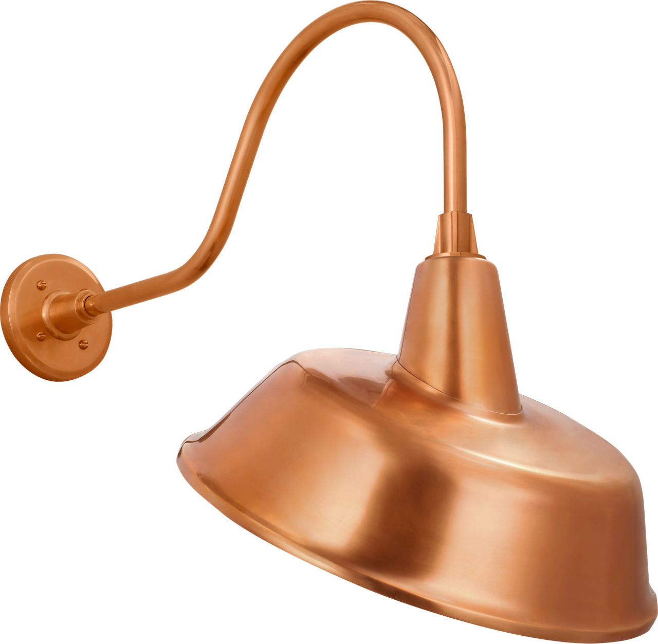 Academy 23" Flynn Barn Light | Soft Copper | 16 | 16" Soft Copper Tilted Bowers Shade