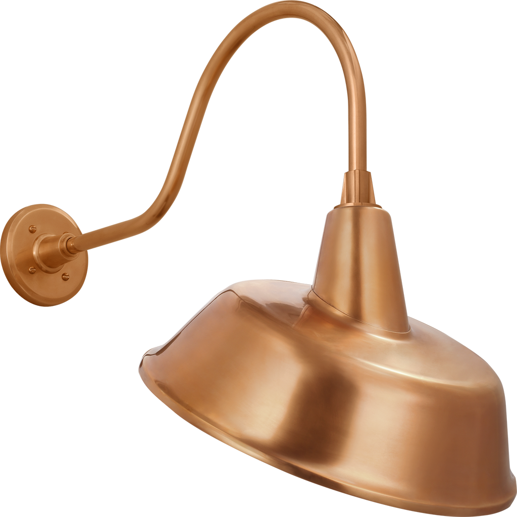 Academy 23" Flynn Barn Light | Soft Copper | 16 | 16" Soft Copper Tilted Bowers Shade