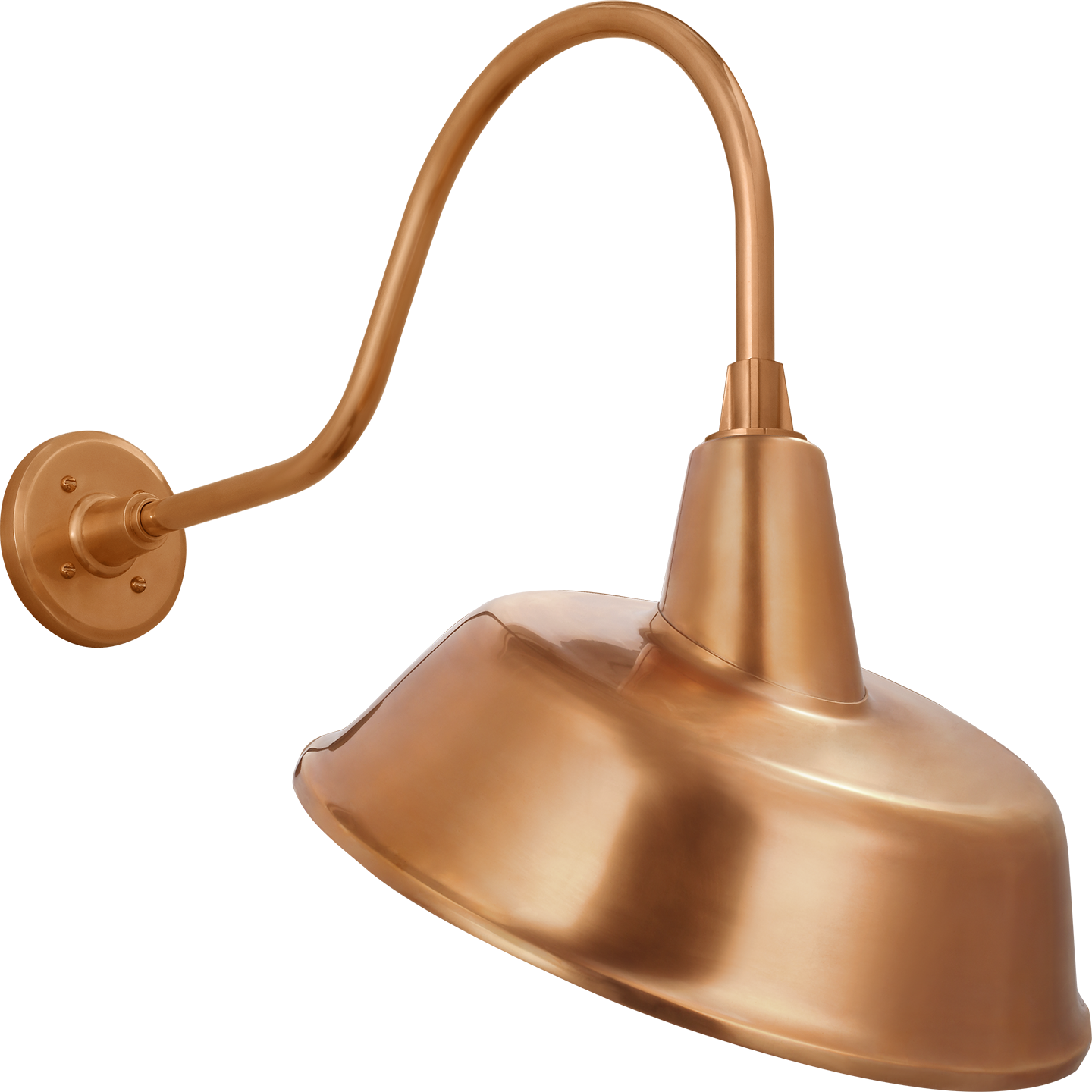 Academy 23" Flynn Barn Light | Soft Copper | 16 | 16" Soft Copper Tilted Bowers Shade