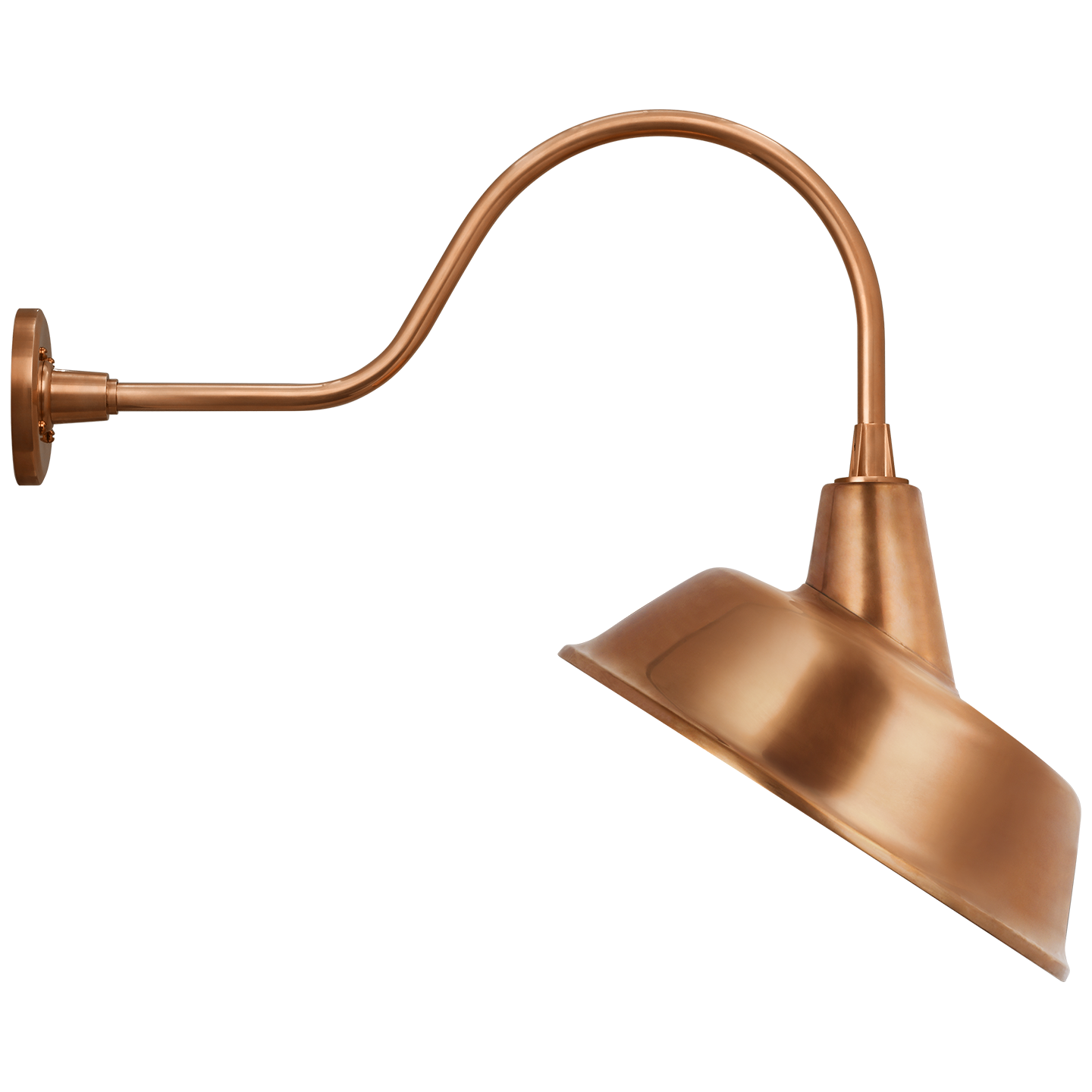 Academy 23" Flynn Barn Light | Soft Copper | 16 | 16" Soft Copper Tilted Bowers Shade