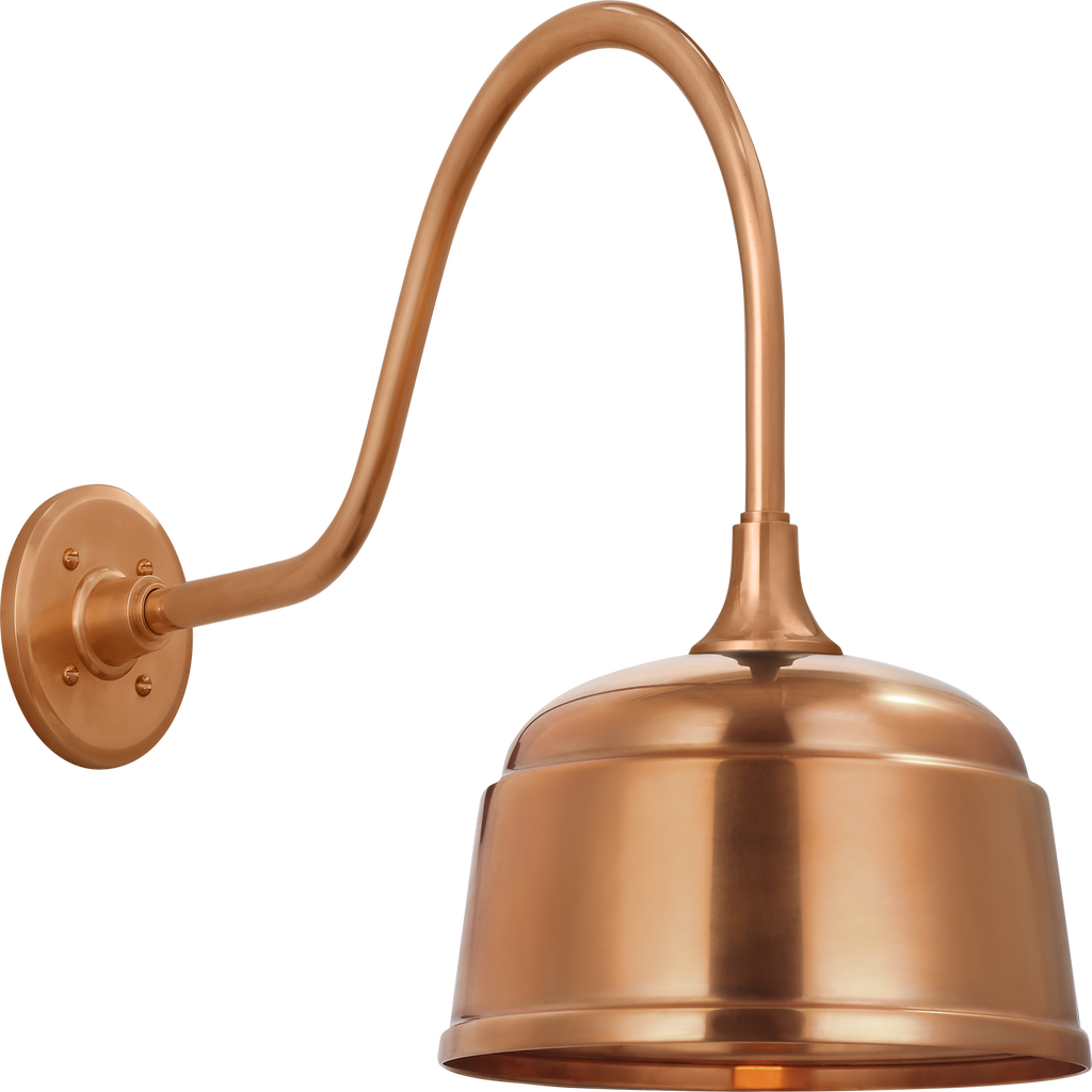 Academy 23" Flynn Barn Light | Soft Copper | 12.5 | 12.5" Soft Copper Rockhouse Shade