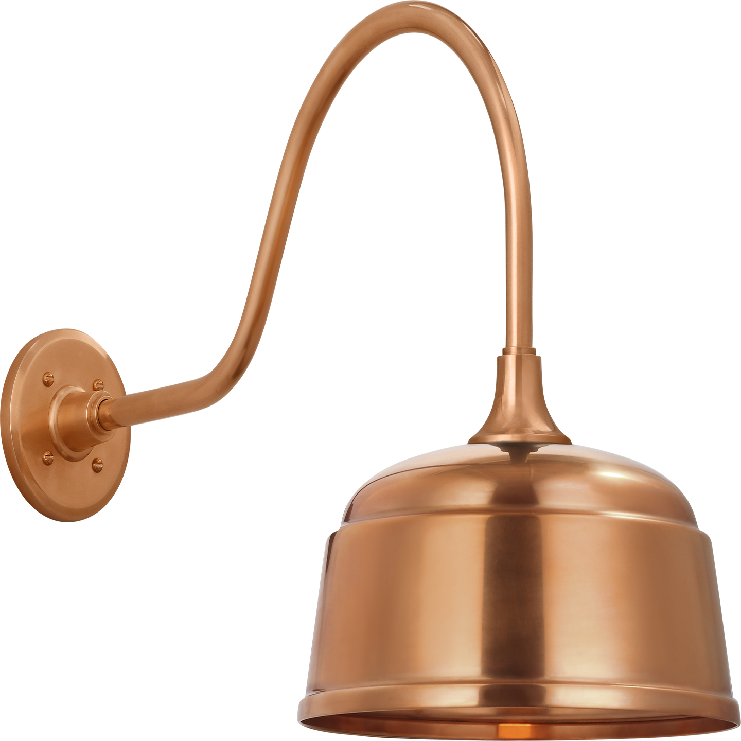 Academy 23" Flynn Barn Light | Soft Copper | 12.5 | 12.5" Soft Copper Rockhouse Shade