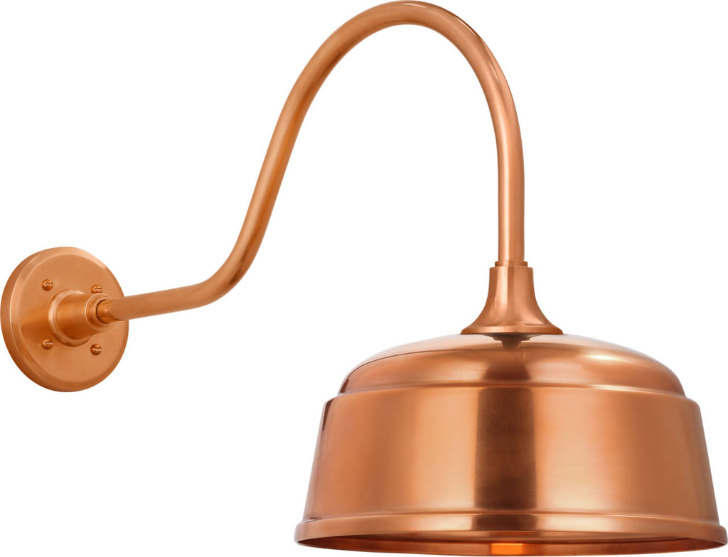 Academy 23" Flynn Barn Light | Soft Copper | 12.5 | 12.5" Soft Copper Rockhouse Shade