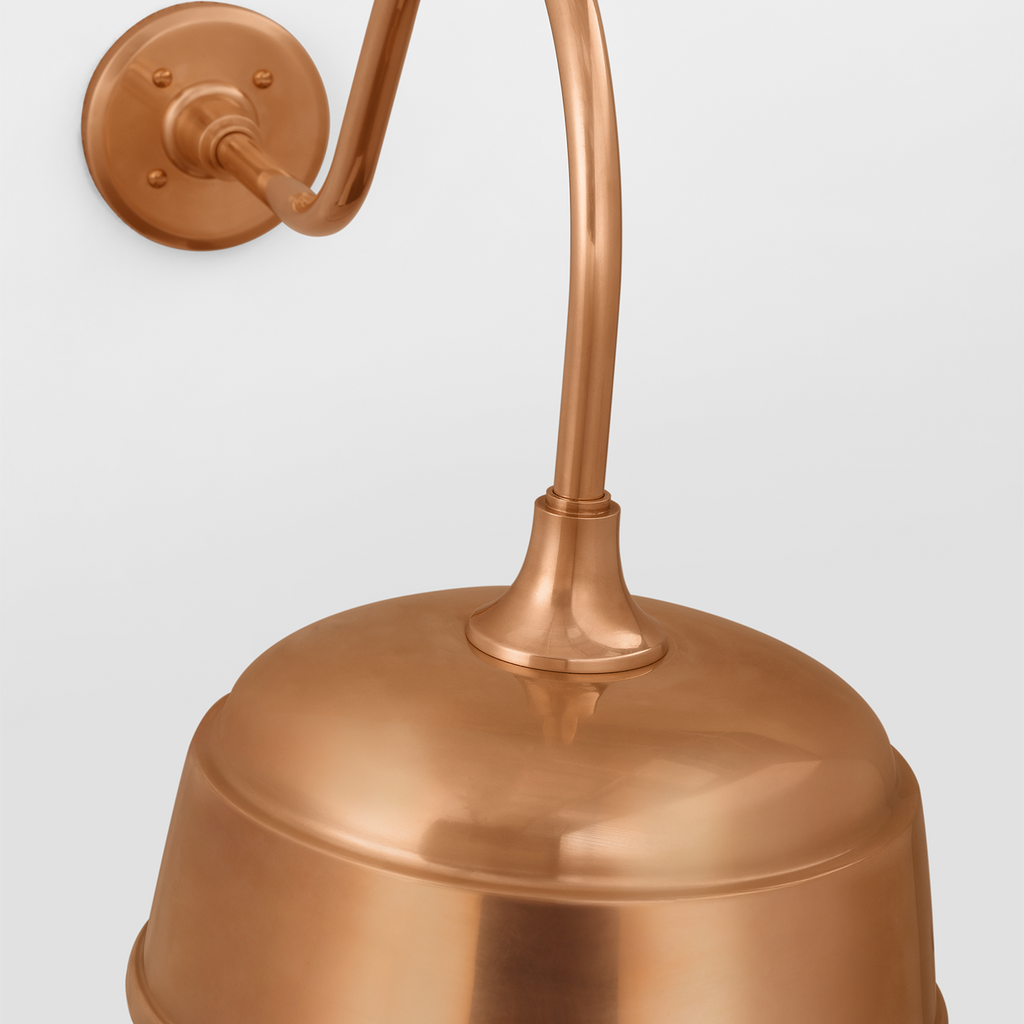 Academy 23" Flynn Barn Light | Soft Copper | 12.5 | 12.5" Soft Copper Rockhouse Shade
