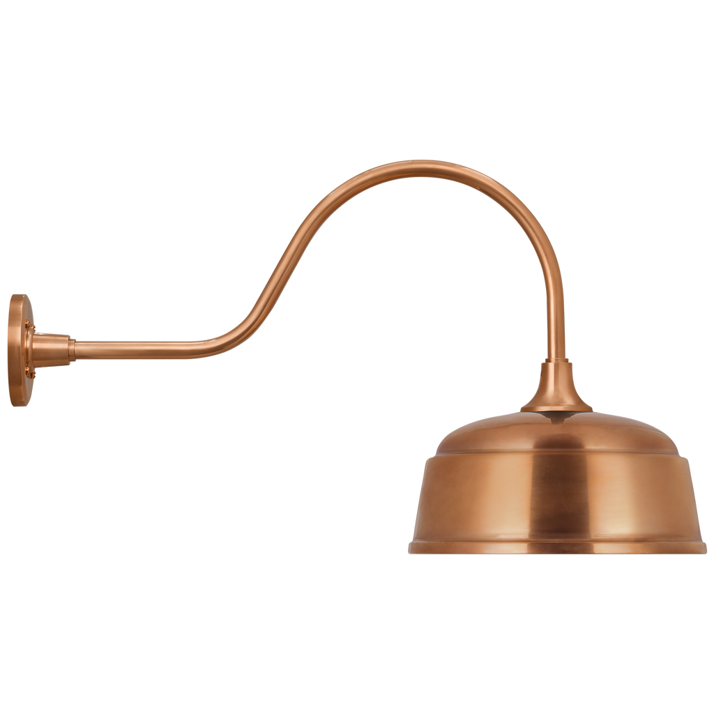 Academy 23" Flynn Barn Light | Soft Copper | 12.5 | 12.5" Soft Copper Rockhouse Shade