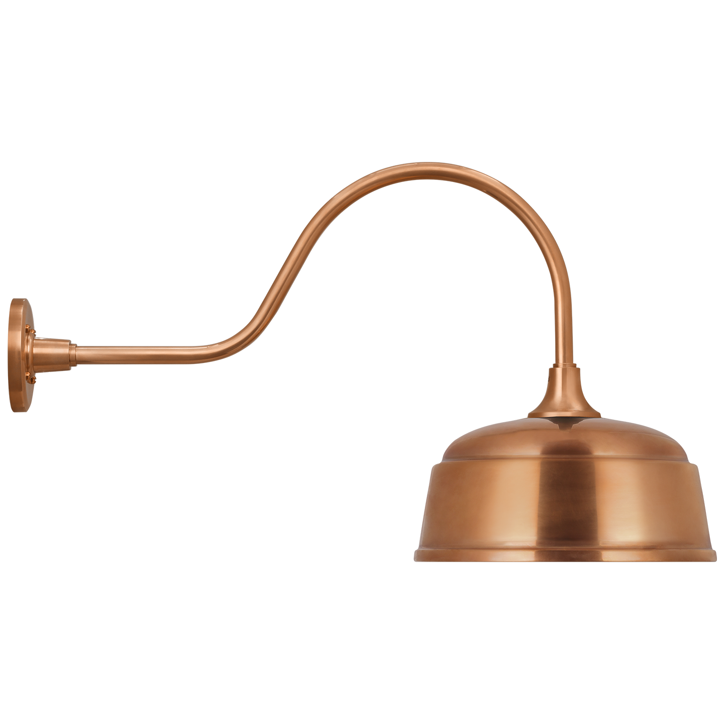 Academy 23" Flynn Barn Light | Soft Copper | 12.5 | 12.5" Soft Copper Rockhouse Shade