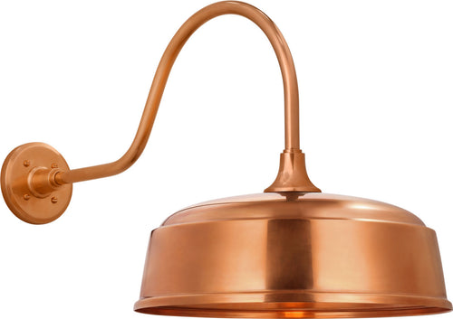 Academy 23" Flynn Barn Light | Soft Copper | 16 | 16" Soft Copper Rockhouse Shade