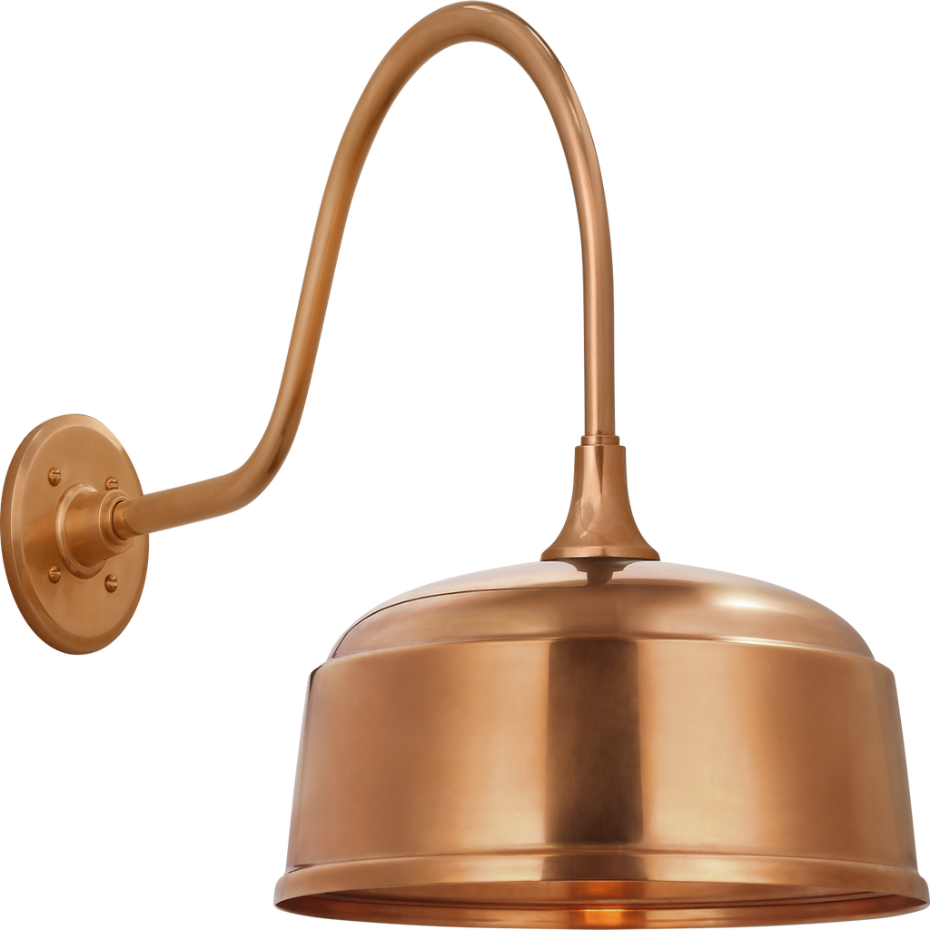 Academy 23" Flynn Barn Light | Soft Copper | 16 | 16" Soft Copper Rockhouse Shade