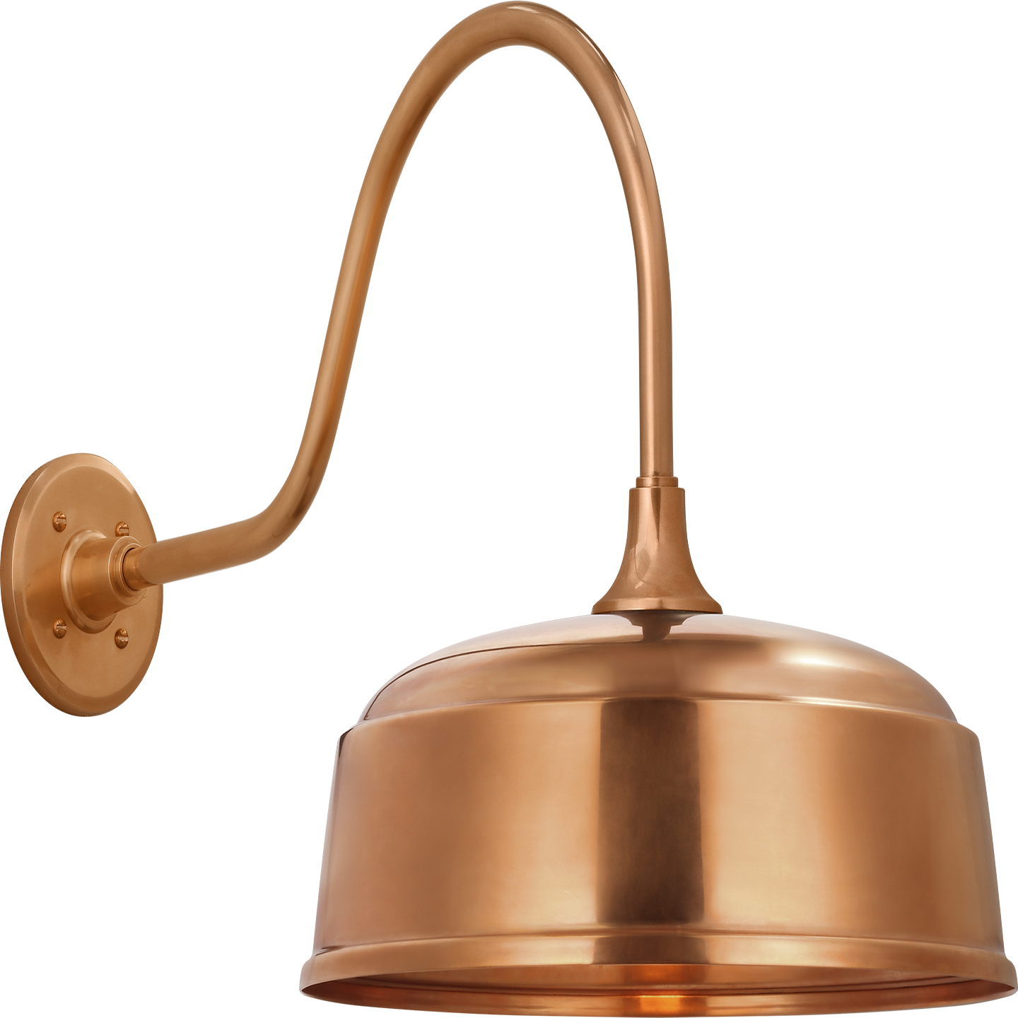 Academy 23" Flynn Barn Light | Soft Copper | 16 | 16" Soft Copper Rockhouse Shade