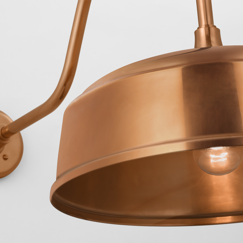 Academy 23" Flynn Barn Light | Soft Copper | 16 | 16" Soft Copper Rockhouse Shade