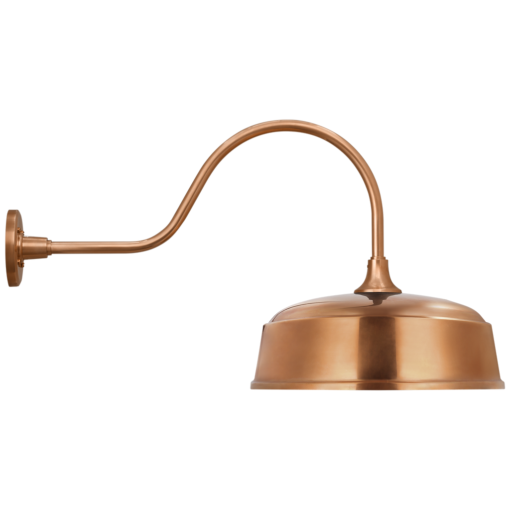 Academy 23" Flynn Barn Light | Soft Copper | 16 | 16" Soft Copper Rockhouse Shade
