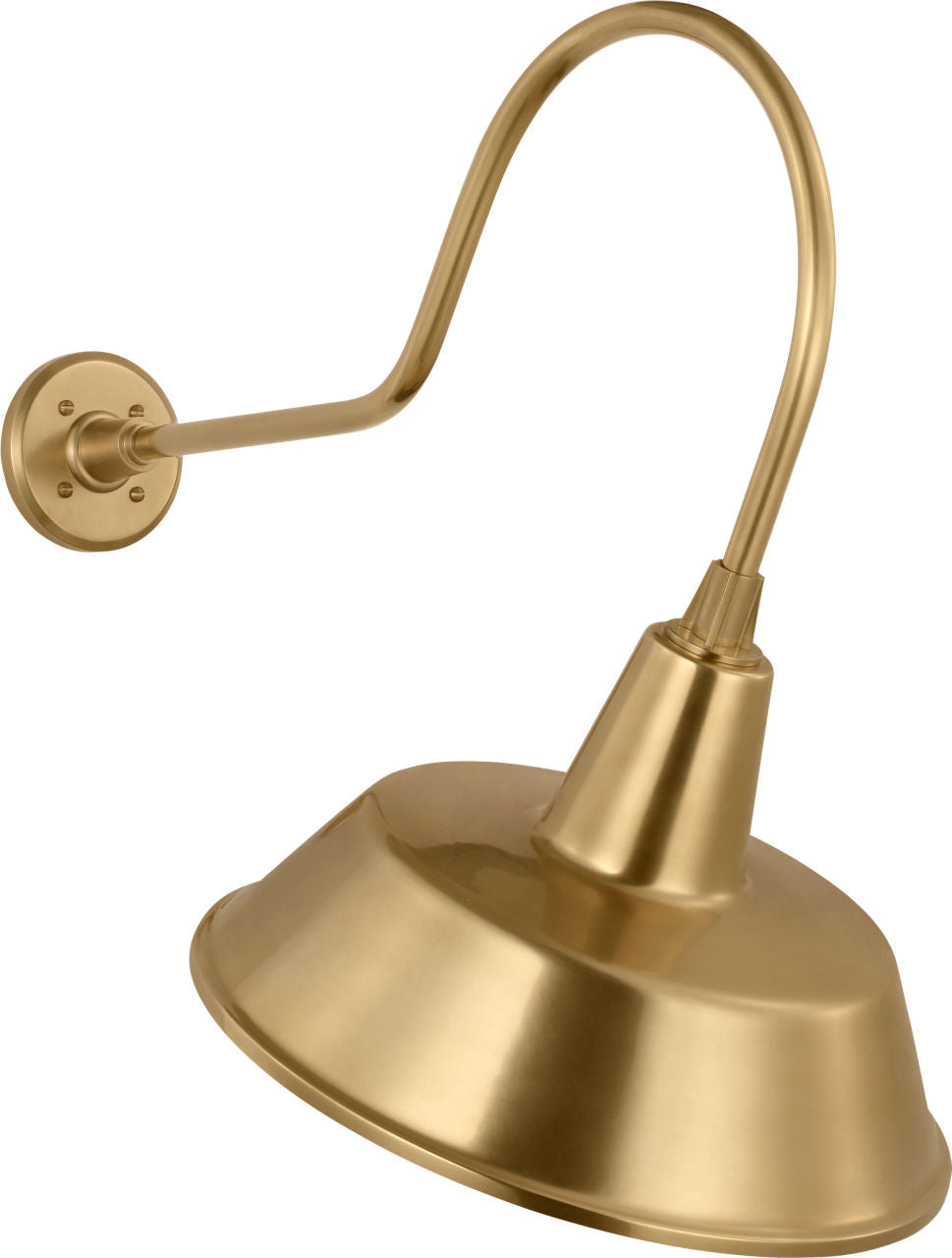 Academy 26" Angled Flynn Barn Light | Hand-Rubbed Antique Brass | 16 | 16" Hand-Rubbed Antique Brass Bowers Shade