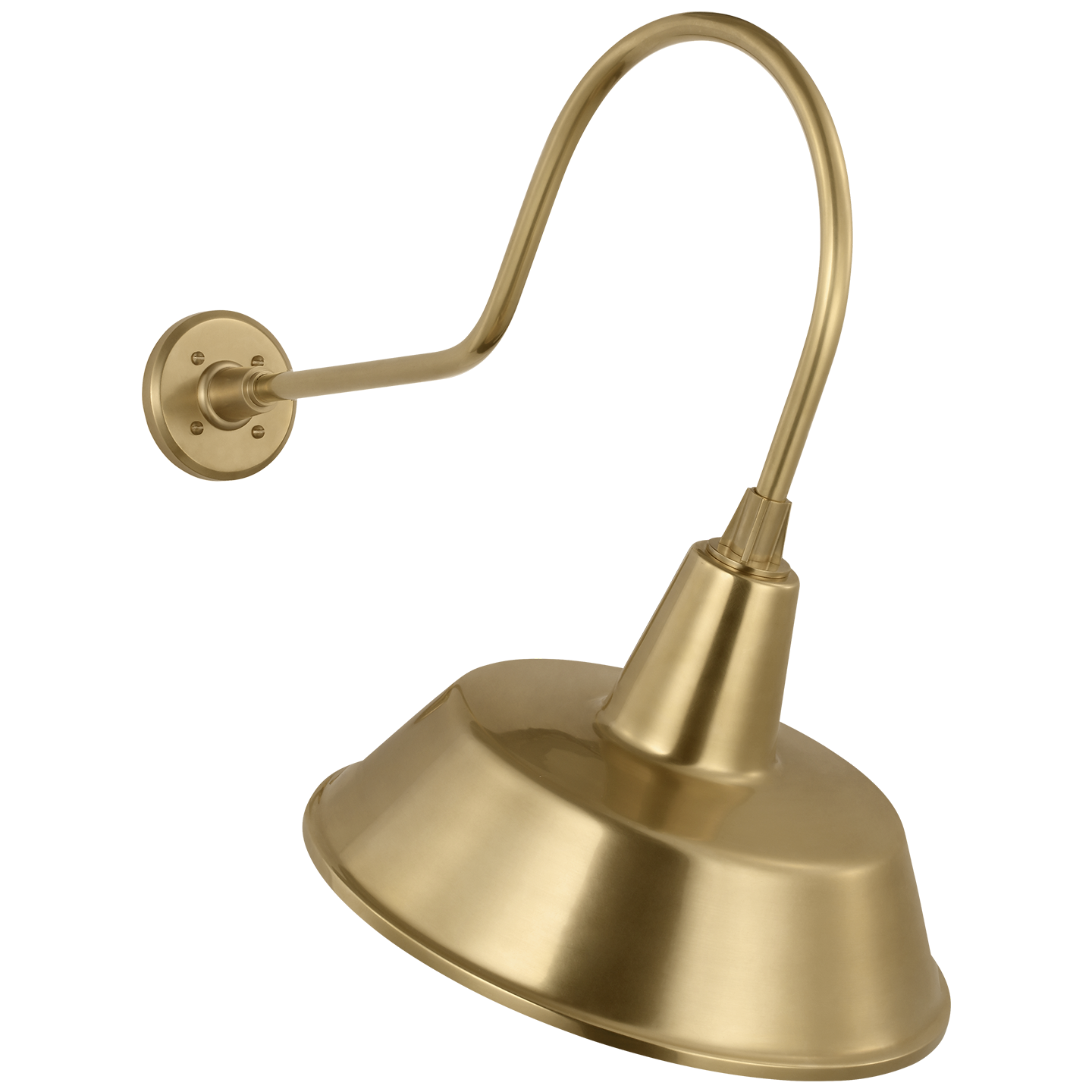 Academy 26" Angled Flynn Barn Light | Hand-Rubbed Antique Brass | 16 | 16" Hand-Rubbed Antique Brass Bowers Shade