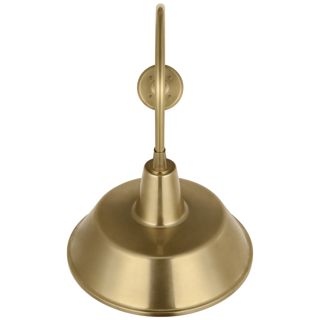 Academy 26" Angled Flynn Barn Light | Hand-Rubbed Antique Brass | 16 | 16" Hand-Rubbed Antique Brass Bowers Shade