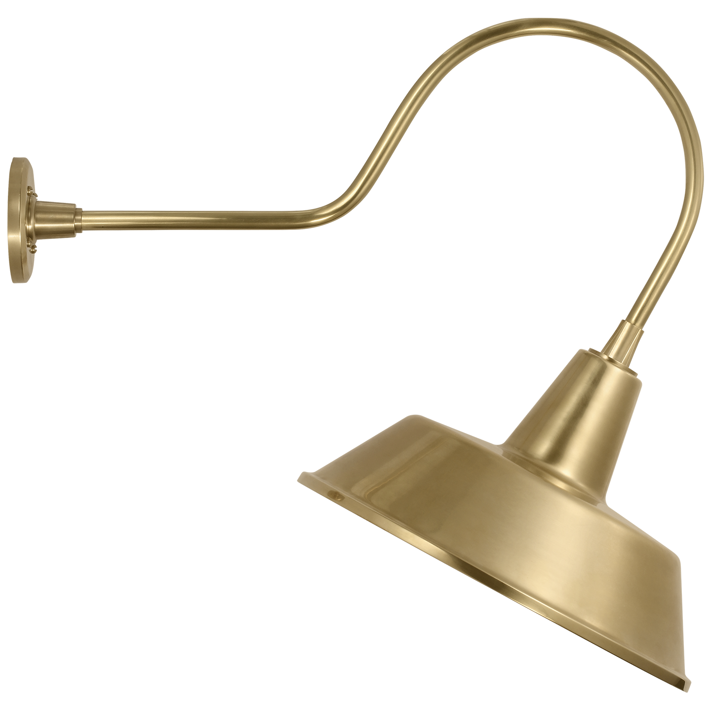 Academy 26" Angled Flynn Barn Light | Hand-Rubbed Antique Brass | 16 | 16" Hand-Rubbed Antique Brass Bowers Shade