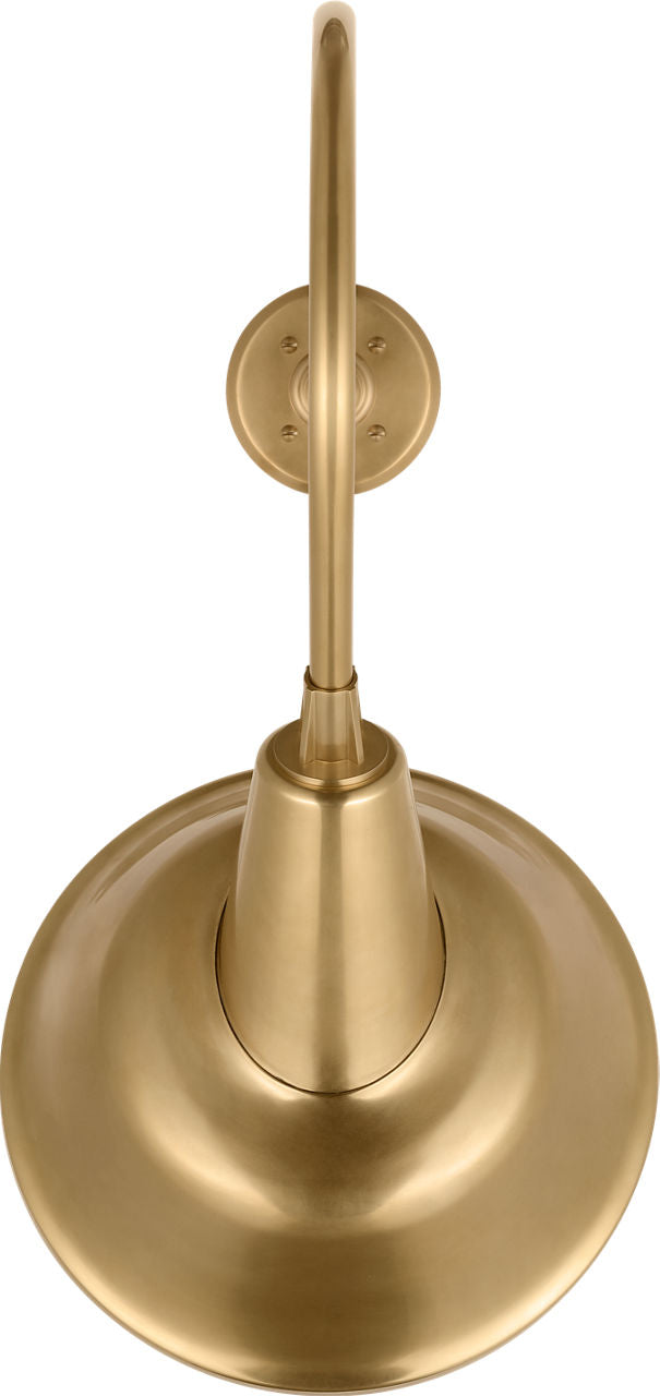 Academy 26" Angled Flynn Barn Light | Hand-Rubbed Antique Brass | 12.5 | 12.5" Hand-Rubbed Antique Brass Tilted Bowers Shade