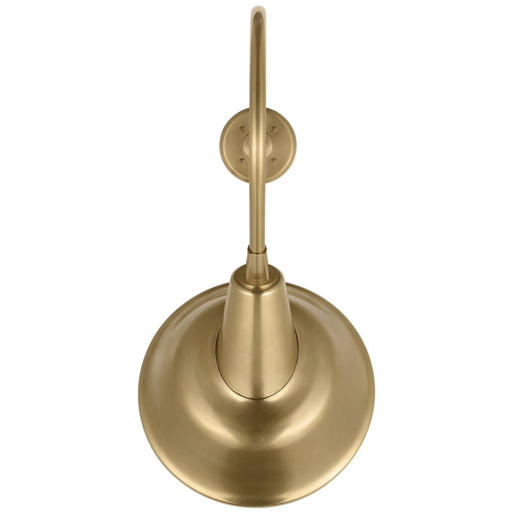 Academy 26" Angled Flynn Barn Light | Hand-Rubbed Antique Brass | 12.5 | 12.5" Hand-Rubbed Antique Brass Tilted Bowers Shade