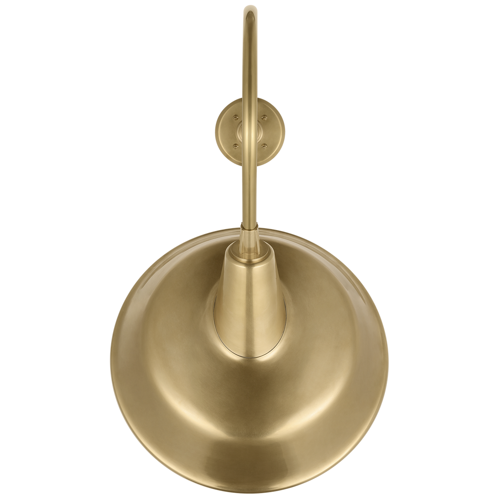 Academy 26" Angled Flynn Barn Light | Hand-Rubbed Antique Brass | 16 | 16" Hand-Rubbed Antique Brass Tilted Bowers Shade