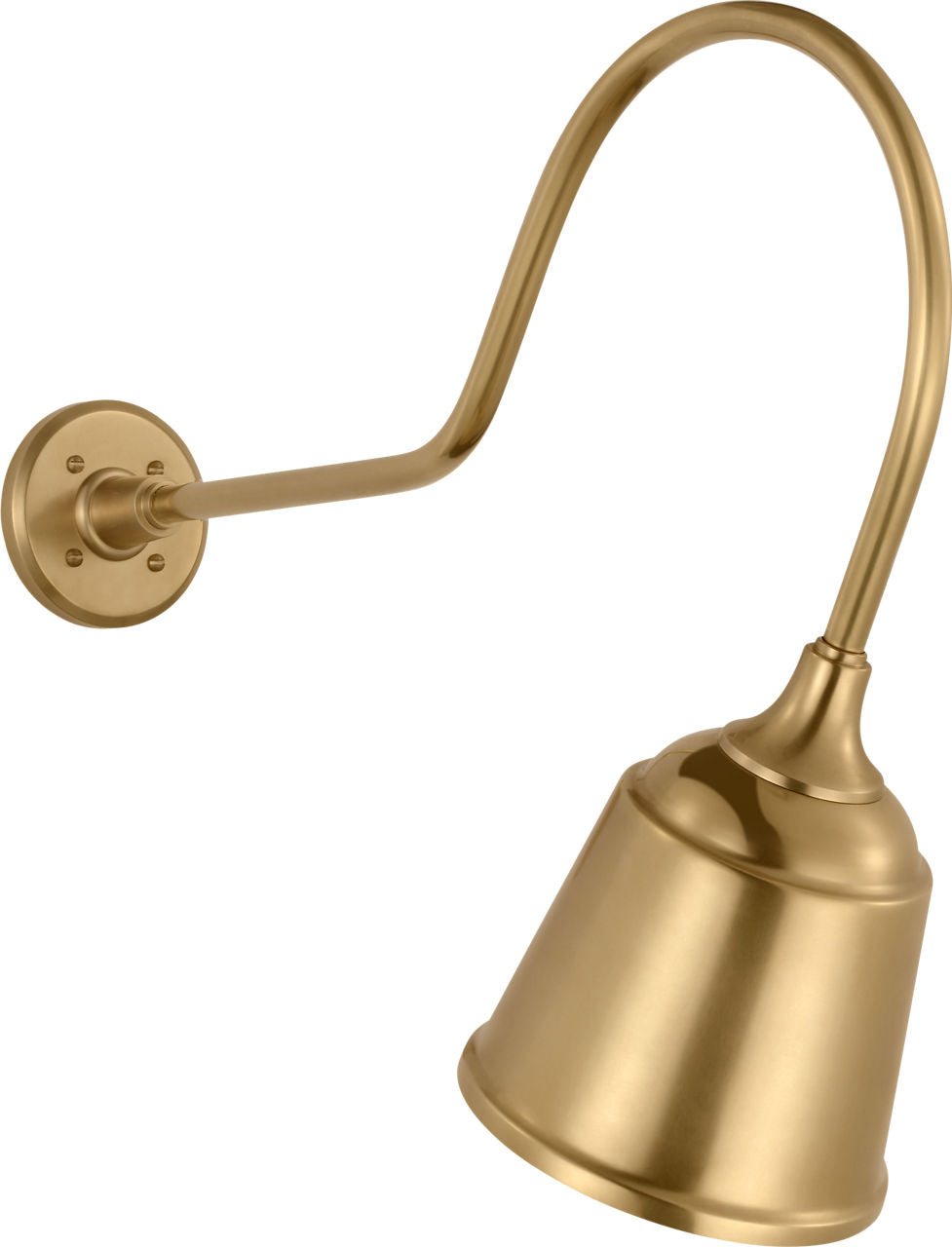 Academy 26" Angled Flynn Barn Light | Hand-Rubbed Antique Brass | 8 | 8" Hand-Rubbed Antique Brass Rockhouse Shade