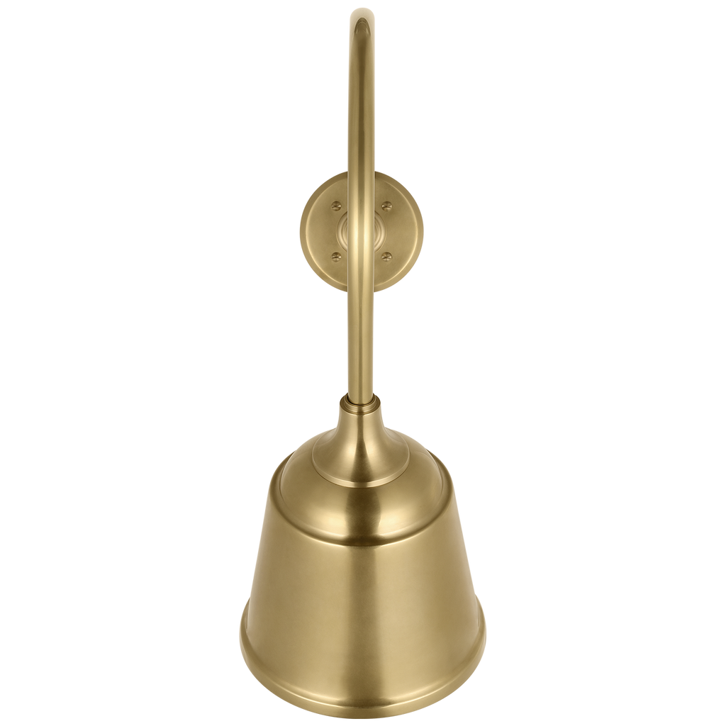 Academy 26" Angled Flynn Barn Light | Hand-Rubbed Antique Brass | 8 | 8" Hand-Rubbed Antique Brass Rockhouse Shade