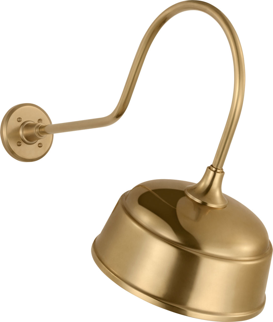 Academy 26" Angled Flynn Barn Light | Hand-Rubbed Antique Brass | 12.5 | 12.5" Hand-Rubbed Antique Brass Rockhouse Shade