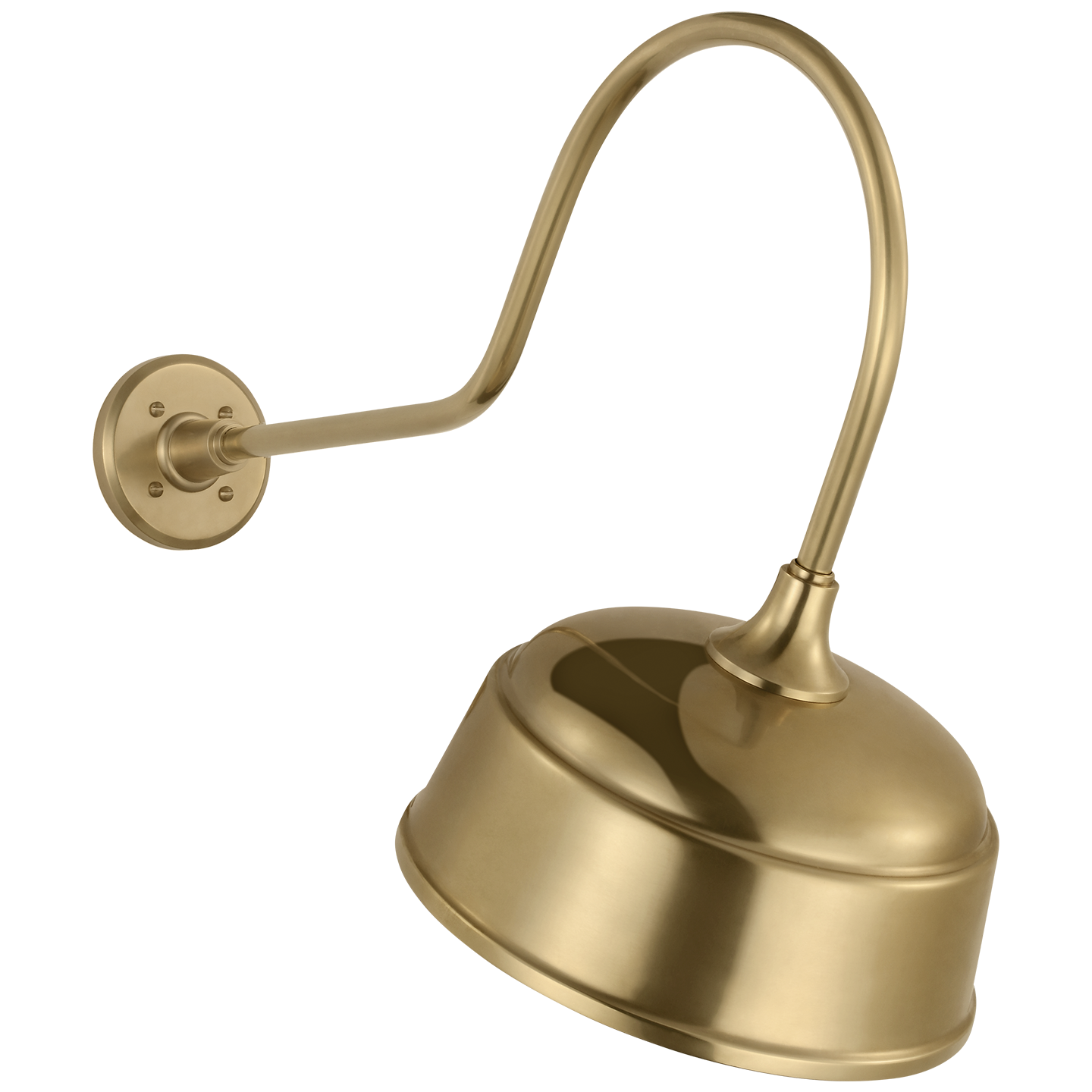 Academy 26" Angled Flynn Barn Light | Hand-Rubbed Antique Brass | 12.5 | 12.5" Hand-Rubbed Antique Brass Rockhouse Shade