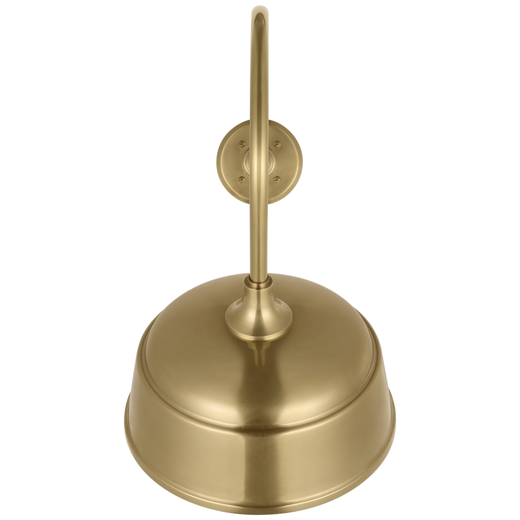 Academy 26" Angled Flynn Barn Light | Hand-Rubbed Antique Brass | 12.5 | 12.5" Hand-Rubbed Antique Brass Rockhouse Shade