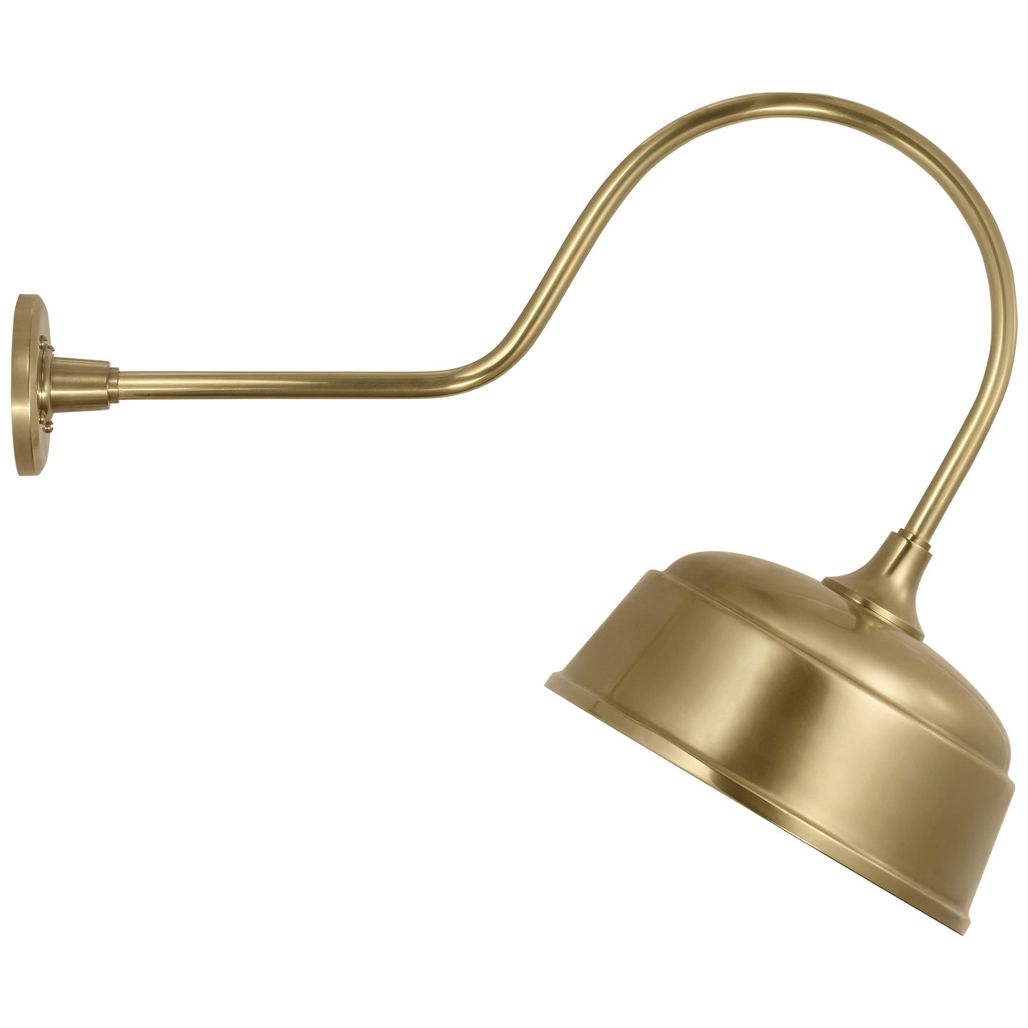 Academy 26" Angled Flynn Barn Light | Hand-Rubbed Antique Brass | 12.5 | 12.5" Hand-Rubbed Antique Brass Rockhouse Shade