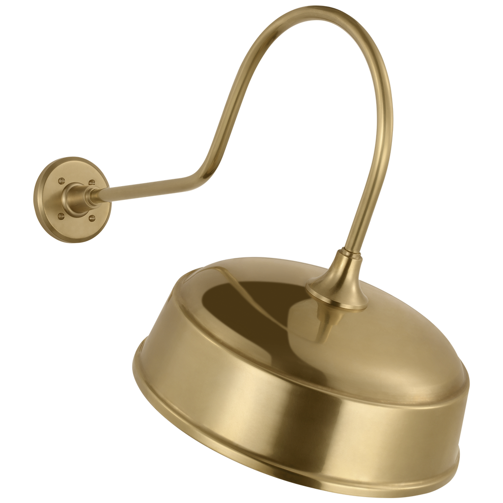 Academy 26" Angled Flynn Barn Light | Hand-Rubbed Antique Brass | 16 | 16" Hand-Rubbed Antique Brass Rockhouse Shade
