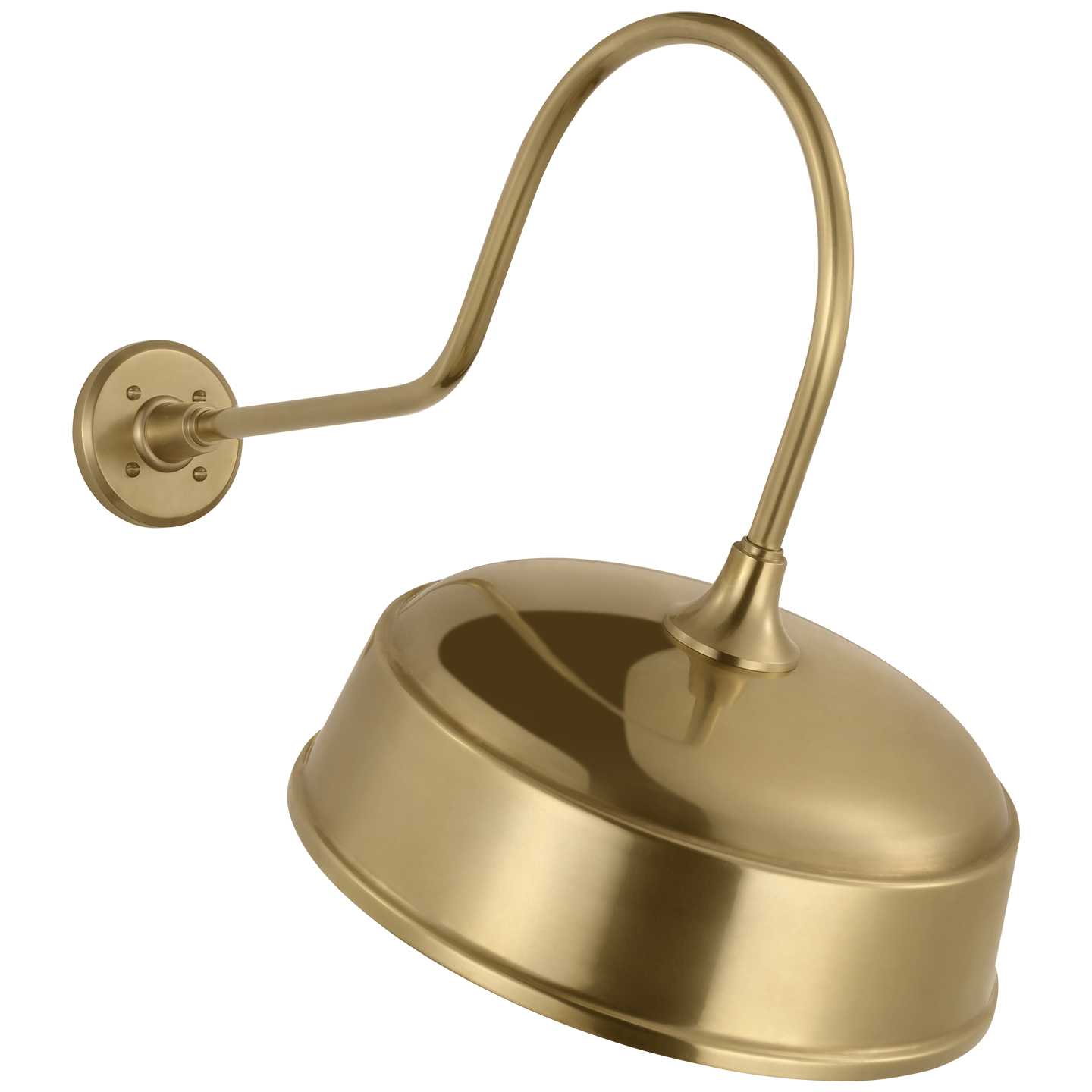 Academy 26" Angled Flynn Barn Light | Hand-Rubbed Antique Brass | 16 | 16" Hand-Rubbed Antique Brass Rockhouse Shade
