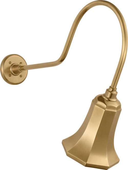 Academy 26" Angled Flynn Barn Light | Hand-Rubbed Antique Brass | 7.5 | 7.5" Hand-Rubbed Antique Brass Savannah Shade