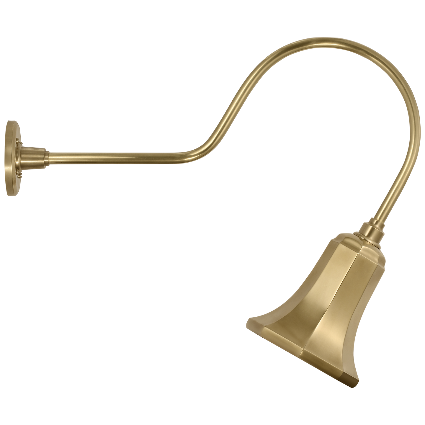 Academy 26" Angled Flynn Barn Light | Hand-Rubbed Antique Brass | 7.5 | 7.5" Hand-Rubbed Antique Brass Savannah Shade