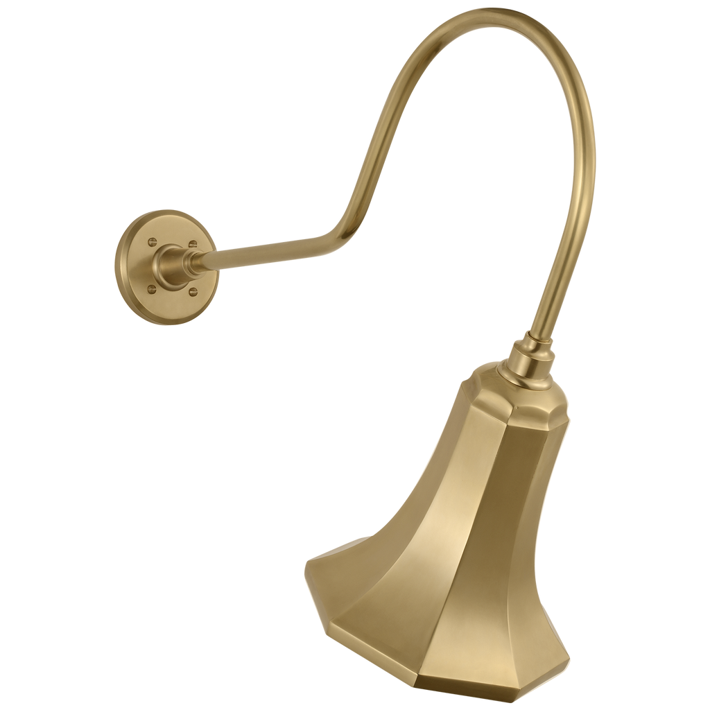 Academy 26" Angled Flynn Barn Light | Hand-Rubbed Antique Brass | 9.25 | 9.25" Hand-Rubbed Antique Brass Savannah Shade