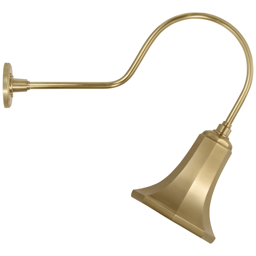 Academy 26" Angled Flynn Barn Light | Hand-Rubbed Antique Brass | 9.25 | 9.25" Hand-Rubbed Antique Brass Savannah Shade