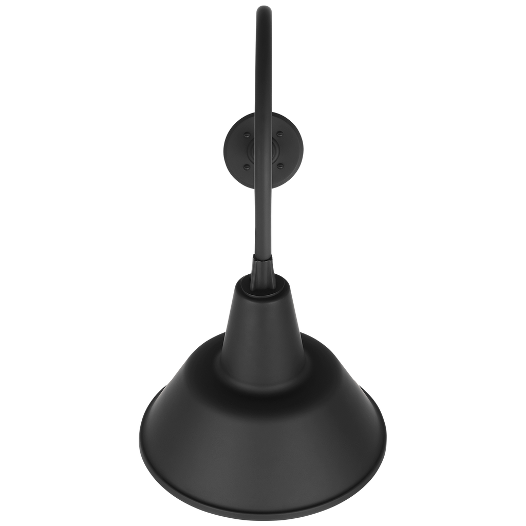 Academy 26" Angled Flynn Barn Light | Matte Black | 12.5 | 12.5" Matte Black Bowers Shade