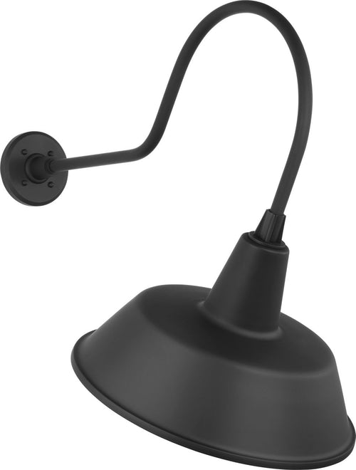 Academy 26" Angled Flynn Barn Light | Matte Black | 16 | 16" Matte Black Bowers Shade