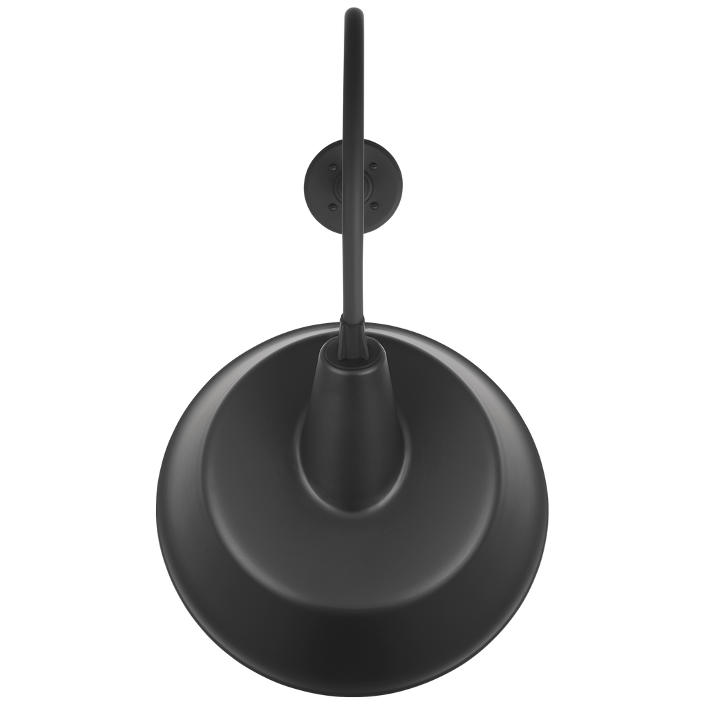 Academy 26" Angled Flynn Barn Light | Matte Black | 16 | 16" Matte Black Tilted Bowers Shade
