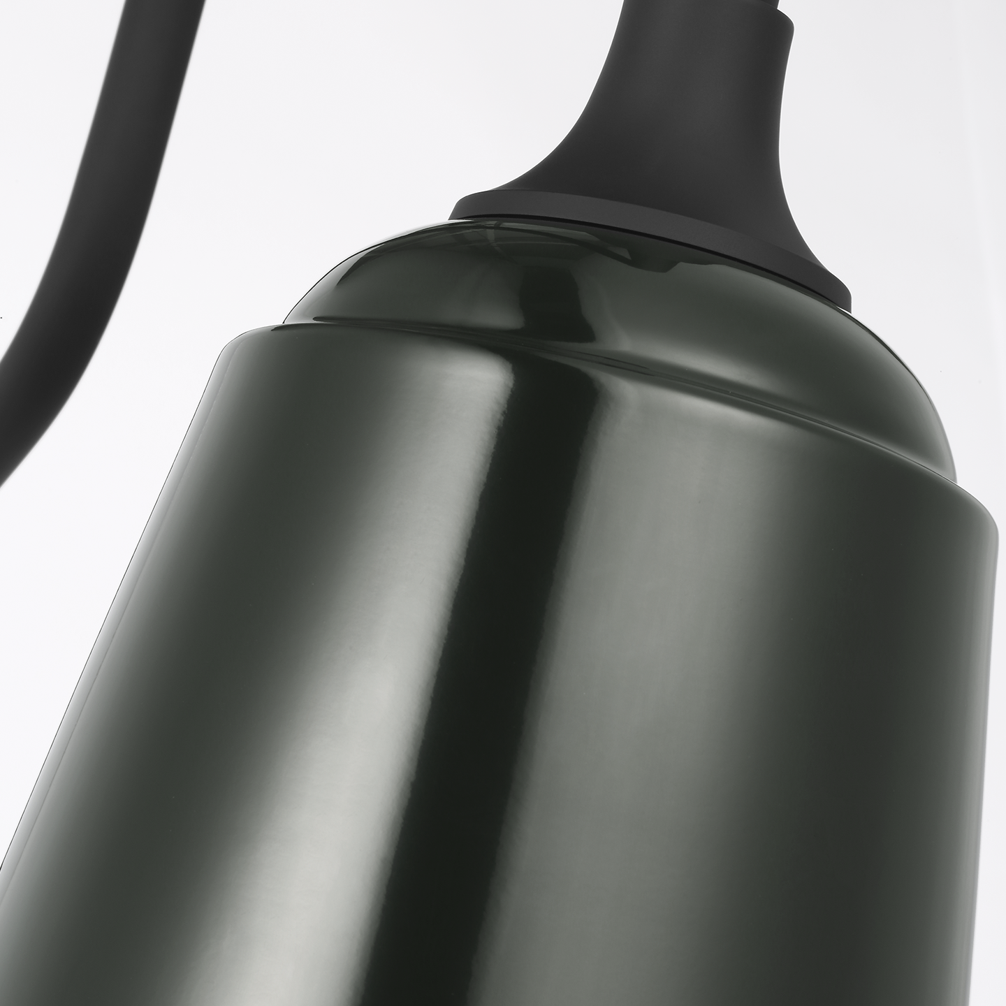 Academy 26" Angled Flynn Barn Light | Matte Black | 8 | 8" Green Rockhouse Shade