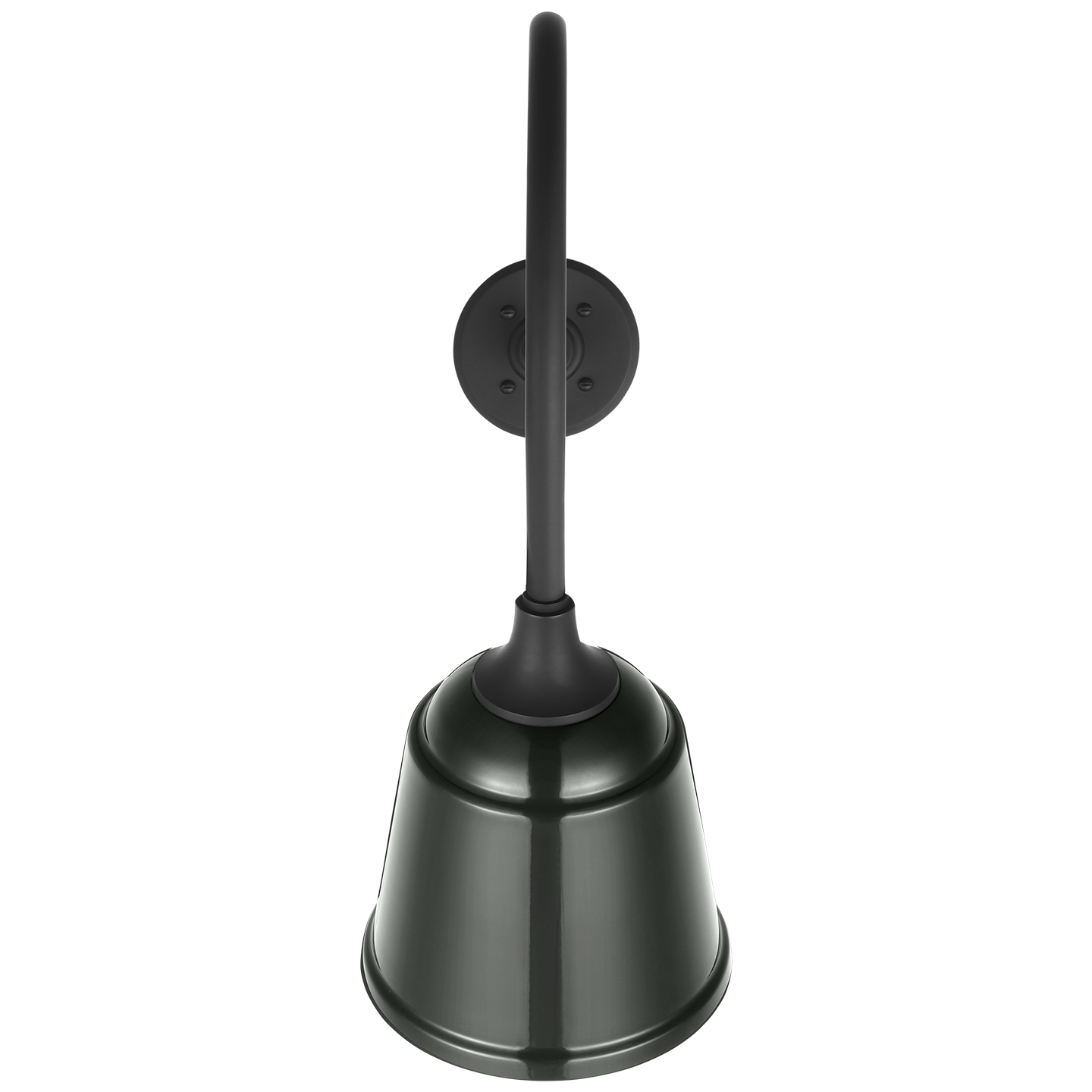 Academy 26" Angled Flynn Barn Light | Matte Black | 8 | 8" Green Rockhouse Shade