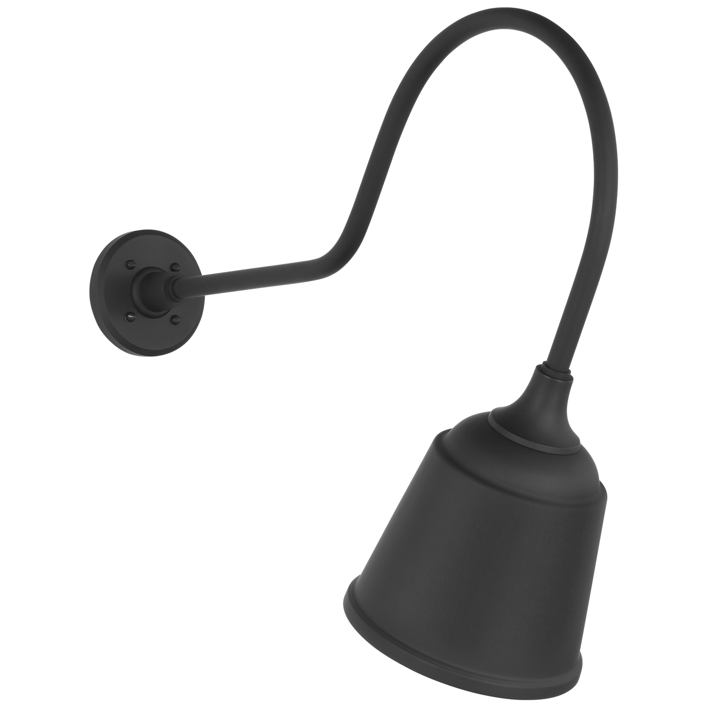 Academy 26" Angled Flynn Barn Light | Matte Black | 8 | 8" Matte Black Rockhouse Shade