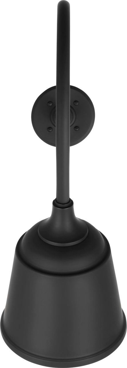 Academy 26" Angled Flynn Barn Light | Matte Black | 8 | 8" Matte Black Rockhouse Shade