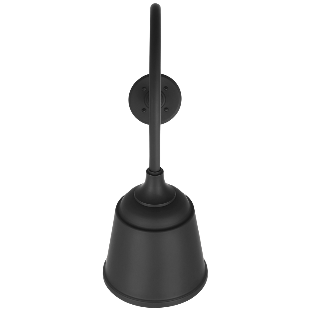 Academy 26" Angled Flynn Barn Light | Matte Black | 8 | 8" Matte Black Rockhouse Shade