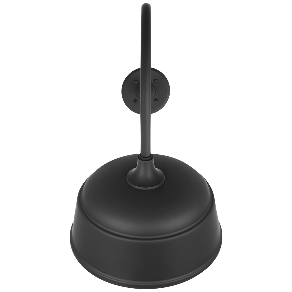 Academy 26" Angled Flynn Barn Light | Matte Black | 12.5 | 12.5" Matte Black Rockhouse Shade